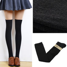 Load image into Gallery viewer, 2015 New 4 Colors Fashion Women's Socks Sexy Warm Thigh High Over The Knee Socks Long Cotton Stockings For Girls Ladies Women