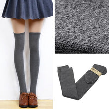 Load image into Gallery viewer, 2015 New 4 Colors Fashion Women's Socks Sexy Warm Thigh High Over The Knee Socks Long Cotton Stockings For Girls Ladies Women