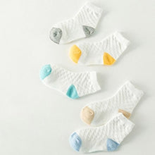 Load image into Gallery viewer, 5 Pair=10PCS/lot Baby Socks Neonatal Summer Mesh Cotton Polka dots plain stripes Kids Girls Boys Children Socks For 1-10 Year