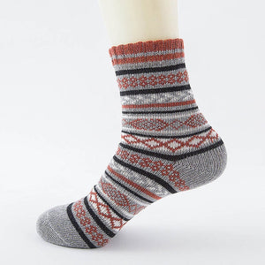 LNRRABC Winter Thick Warm Stripe Wool Socks Casual Calcetines Hombre Sock Business Male Socks