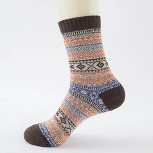 Load image into Gallery viewer, LNRRABC Winter Thick Warm Stripe Wool Socks Casual Calcetines Hombre Sock Business Male Socks