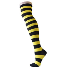 Load image into Gallery viewer, Women Striped Thigh High Stockings Over Knee Socks Warm Long Socks Compression Stocking Christmas Socks medias Winter Autumn