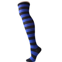 Load image into Gallery viewer, Women Striped Thigh High Stockings Over Knee Socks Warm Long Socks Compression Stocking Christmas Socks medias Winter Autumn