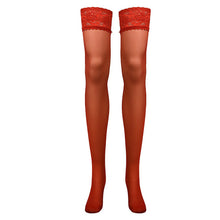 Load image into Gallery viewer, SKCOSOCKS Thigh High Stocking Women Summer Over knee Socks Sexy girl Female Hosiery Nylon Lace Style Stay Up Stockings Plus Size