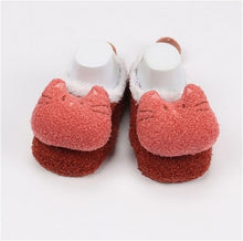Load image into Gallery viewer, Newborn Spring Autumn Fox Socks Coral Fleece Cute Sokken Cartoon Meias Soft Animal Patter Baby Boy Socks Baby Girl Socks