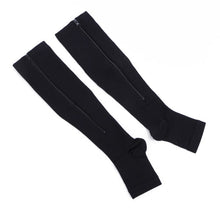 Load image into Gallery viewer, Compression socks Zipper Women's Slim Sleeping Beauty Leg Shapper Compression Burn Fat Zipper Socks Prevent varicose veins socks