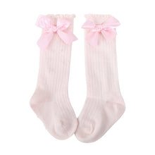 Load image into Gallery viewer, New Kids Socks Toddlers Girls Big Bow Knee High Long Soft Cotton Lace baby Socks Kids kniekousen meisje#YY