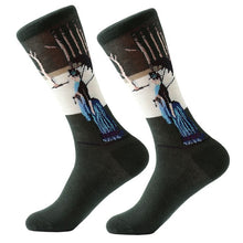 Load image into Gallery viewer, MYORED 1 pair Dropshipping men women socks cotton starry night art world famous oil painting socks unisex funny novelty socks