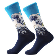 Load image into Gallery viewer, MYORED 1 pair Dropshipping men women socks cotton starry night art world famous oil painting socks unisex funny novelty socks