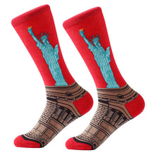 Load image into Gallery viewer, MYORED 1 pair Dropshipping men women socks cotton starry night art world famous oil painting socks unisex funny novelty socks
