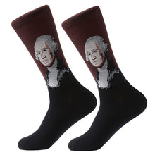 Load image into Gallery viewer, MYORED 1 pair Dropshipping men women socks cotton starry night art world famous oil painting socks unisex funny novelty socks