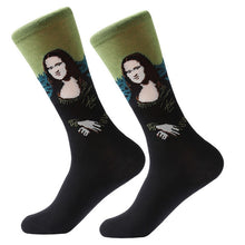 Load image into Gallery viewer, MYORED 1 pair Dropshipping men women socks cotton starry night art world famous oil painting socks unisex funny novelty socks