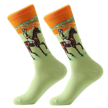 Load image into Gallery viewer, MYORED 1 pair Dropshipping men women socks cotton starry night art world famous oil painting socks unisex funny novelty socks
