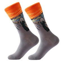 Load image into Gallery viewer, MYORED 1 pair Dropshipping men women socks cotton starry night art world famous oil painting socks unisex funny novelty socks