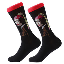 Load image into Gallery viewer, MYORED 1 pair Dropshipping men women socks cotton starry night art world famous oil painting socks unisex funny novelty socks