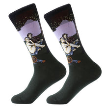 Load image into Gallery viewer, MYORED 1 pair Dropshipping men women socks cotton starry night art world famous oil painting socks unisex funny novelty socks