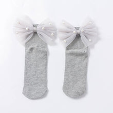 Load image into Gallery viewer, New Baby Girls Socks With Bows Toddlers Infants Cotton Ankle Socks Beading Baby Girls Princess Sock Cute Children Socks