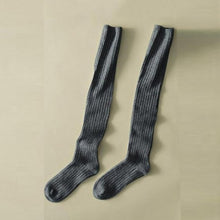 Load image into Gallery viewer, 1 Pair Women Girl Over Knee High Socks Spring Autumn Winter Warm Knit Soft Thigh High Long Socks solid color loose socks