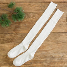 Load image into Gallery viewer, 1 Pair Women Girl Over Knee High Socks Spring Autumn Winter Warm Knit Soft Thigh High Long Socks solid color loose socks