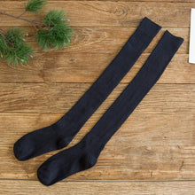 Load image into Gallery viewer, 1 Pair Women Girl Over Knee High Socks Spring Autumn Winter Warm Knit Soft Thigh High Long Socks solid color loose socks