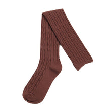Load image into Gallery viewer, 2018 Woman Lady\'s Wool Braid Over Knee Socks Thigh Highs Hose Stockings Twist Warm Winter