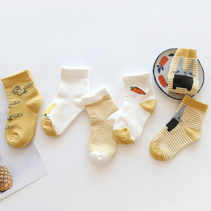Baby Boy Socks 5 Pairs Children Autumn Winter Cartoon Socks for Girls Kids for Girls To School Sport Baby Girl Clothes