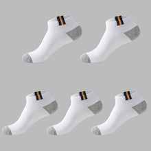Load image into Gallery viewer, 5 Pairs Mens Autumn Summer Socks Classic Patchwork Mesh Breathable Cotton Men Short Sock High Quality Deodorant Male Socks Meias