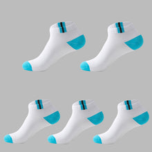 Load image into Gallery viewer, 5 Pairs Mens Autumn Summer Socks Classic Patchwork Mesh Breathable Cotton Men Short Sock High Quality Deodorant Male Socks Meias