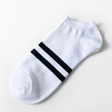 Load image into Gallery viewer, 10pcs=5pairs Men's Socks Cotton Stripe Boat Socks All Seasons Spring Autumn Male Casual Harajuku Breathable Men Ankle Sock Meias