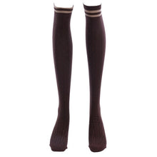 Load image into Gallery viewer, NIBESSER Sexy Fashion Striped Knee Socks Women Warm Long Stocking Cotton Thigh For Ladies High Over The Knee Stockings 2019