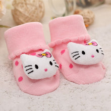 Load image into Gallery viewer, Baby socks rubber anti slip floor cartoon kids Toddlers autumn spring Fashion Animal newborn Cute 0-6-12month