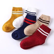 Load image into Gallery viewer, Baby Boy Socks 5 Pairs Children Autumn Winter Cartoon Socks for Girls Kids for Girls To School Sport Baby Girl Clothes Striped