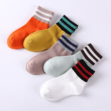 Load image into Gallery viewer, Baby Boy Socks 5 Pairs Children Autumn Winter Cartoon Socks for Girls Kids for Girls To School Sport Baby Girl Clothes Striped