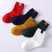 Load image into Gallery viewer, Baby Boy Socks 5 Pairs Children Autumn Winter Cartoon Socks for Girls Kids for Girls To School Sport Baby Girl Clothes Striped