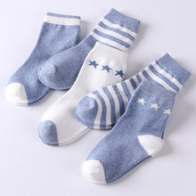 Load image into Gallery viewer, Baby Boy Socks 5 Pairs Children Autumn Winter Cartoon Socks for Girls Kids for Girls To School Sport Baby Girl Clothes Striped