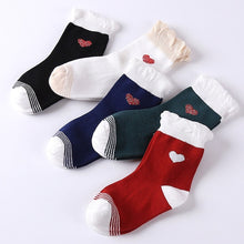 Load image into Gallery viewer, Baby Boy Socks 5 Pairs Children Autumn Winter Cartoon Socks for Girls Kids for Girls To School Sport Baby Girl Clothes Striped