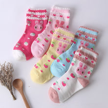 Load image into Gallery viewer, Baby Boy Socks 5 Pairs Children Autumn Winter Cartoon Socks for Girls Kids for Girls To School Sport Baby Girl Clothes Striped