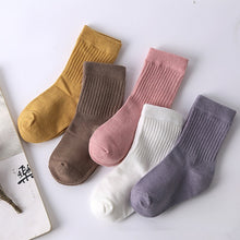 Load image into Gallery viewer, Baby Boy Socks 5 Pairs Children Autumn Winter Cartoon Socks for Girls Kids for Girls To School Sport Baby Girl Clothes Striped