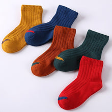 Load image into Gallery viewer, Baby Boy Socks 5 Pairs Children Autumn Winter Cartoon Socks for Girls Kids for Girls To School Sport Baby Girl Clothes Striped