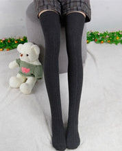 Load image into Gallery viewer, Women Winter Thicken Warm Cotton Stockings Fashion Thigh High Over The Knee Socks For Female Solid Color Long Sock High Quality