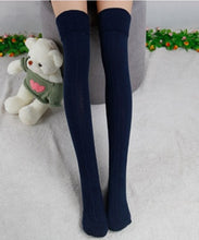 Load image into Gallery viewer, Women Winter Thicken Warm Cotton Stockings Fashion Thigh High Over The Knee Socks For Female Solid Color Long Sock High Quality