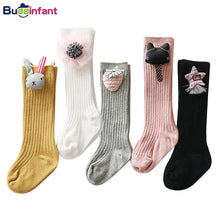 Load image into Gallery viewer, Baby Girls Long Sock Toddler knee high socks for Girl candy color leg warmer cotton warm boot sock fashion princess dress socks