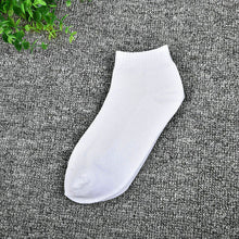 Load image into Gallery viewer, 5pair Men Socks Brand Quality Polyester Casual 3 Pure Colors Breathable Calcetines Mesh Short Boat Socks For Men 10pcs=5pairs