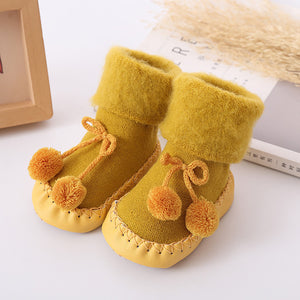 winter baby socks Boy Girl Socks chaussette enfant Cotton baby leg warmers Children Floor Socks Anti-Slip Baby Step Socks