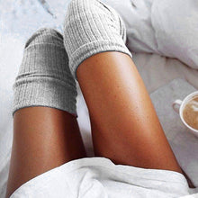Load image into Gallery viewer, Thigh High Over Knee High Socks For Girls Womens Students Striped Knitted Stockings calcetines mujer New Design skarpetki #030