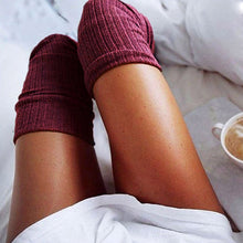 Load image into Gallery viewer, Thigh High Over Knee High Socks For Girls Womens Students Striped Knitted Stockings calcetines mujer New Design skarpetki #030