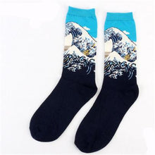 Load image into Gallery viewer, Autumn Winter NEW 3D Retro Personality Art Socks Unisex Women Men Funny Novelty Starry Night Vintage Socks Oil Happy Socks HOT