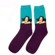 Load image into Gallery viewer, Autumn Winter NEW 3D Retro Personality Art Socks Unisex Women Men Funny Novelty Starry Night Vintage Socks Oil Happy Socks HOT
