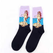 Load image into Gallery viewer, Autumn Winter NEW 3D Retro Personality Art Socks Unisex Women Men Funny Novelty Starry Night Vintage Socks Oil Happy Socks HOT