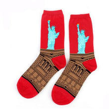 Load image into Gallery viewer, Autumn Winter NEW 3D Retro Personality Art Socks Unisex Women Men Funny Novelty Starry Night Vintage Socks Oil Happy Socks HOT